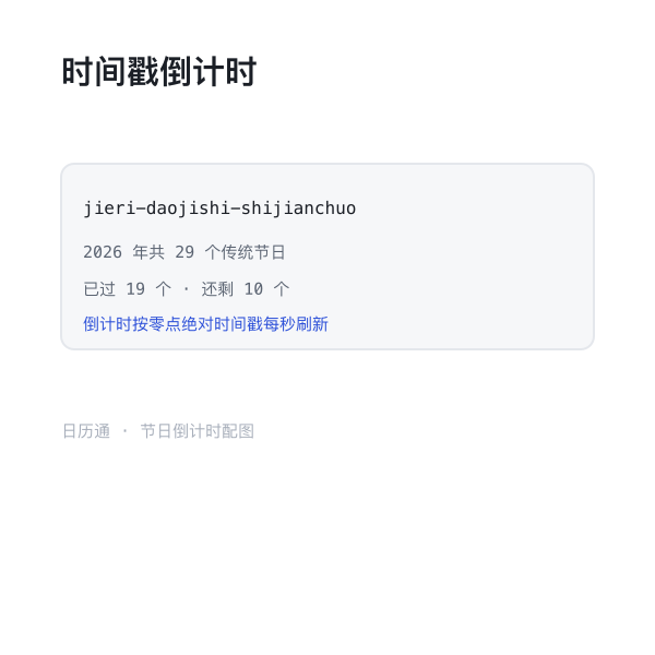绝对时间戳倒计时示意