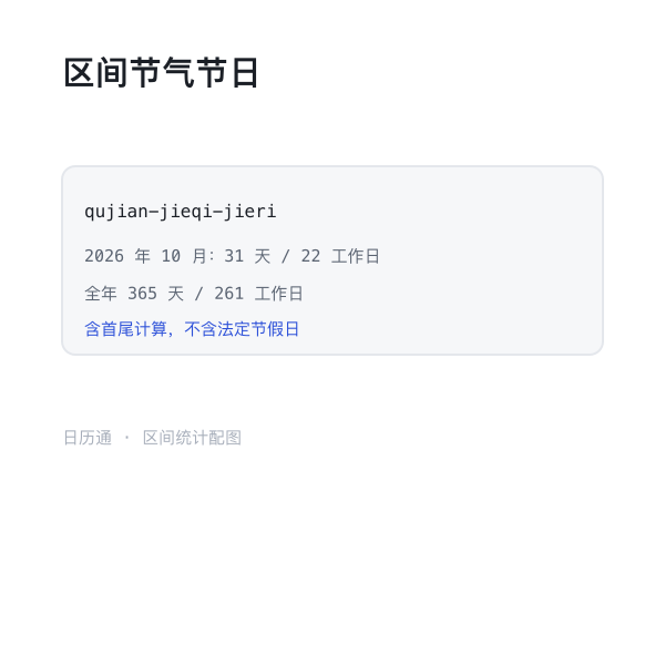 区间内节气与节日示意