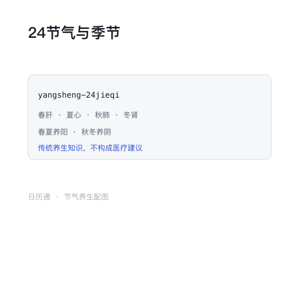二十四节气与季节划分示意